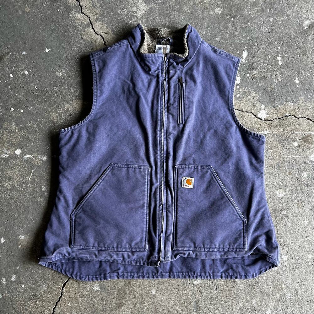 Carhartt Womens Wv001 Bdk Purple Work Wear Vest